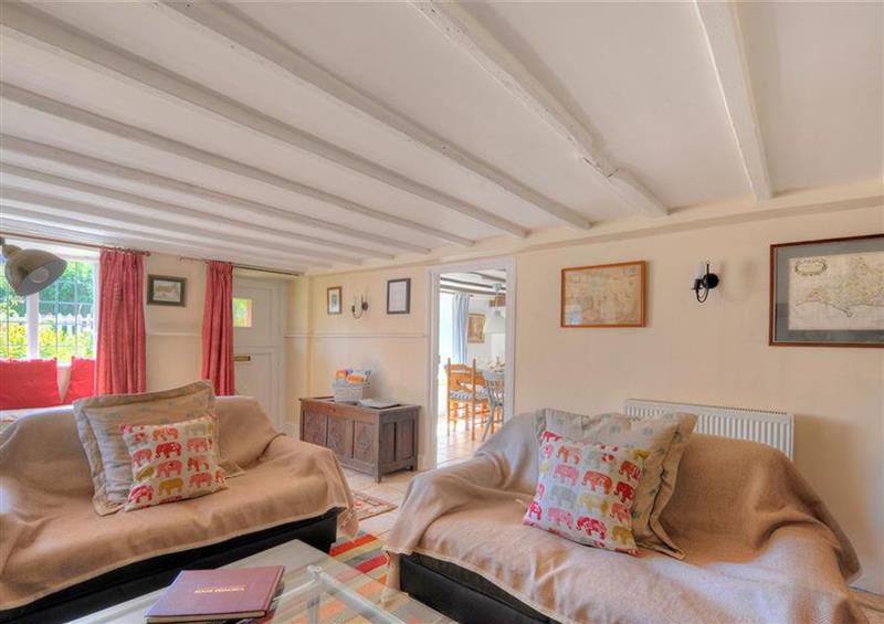 The living area at Old Cross Cottage, Charmouth
