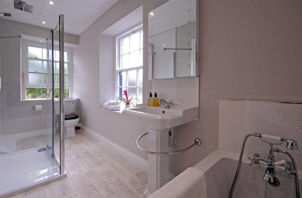 Bathroom at Old Cross Square Garden Apartment in St Davids, Pembrokeshire, Dyfed