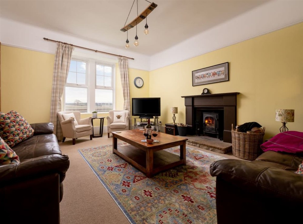 Living room at Old Duffus Farmhouse in Duffus, near Elgin, Morayshire