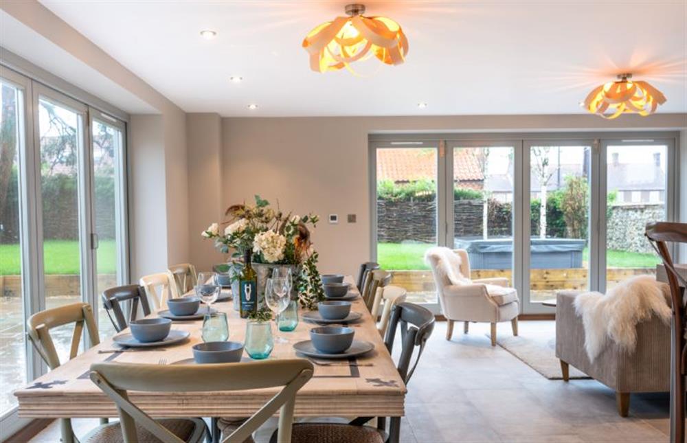 Ground floor: Duel-aspect kitchen dining room makes it feel really spacious at Old Farm, Thornham near Hunstanton
