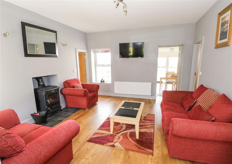 The living room at Old Head View, Louisburgh