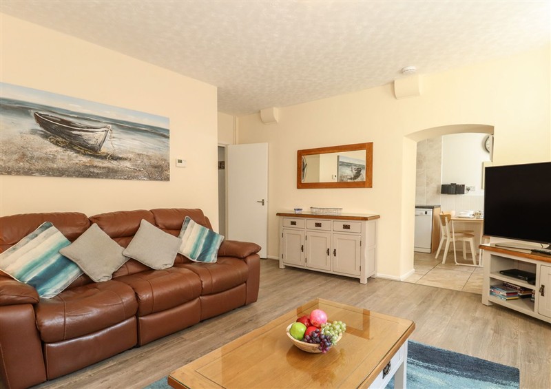 The living room at Old Malthouse Apartment, Weymouth