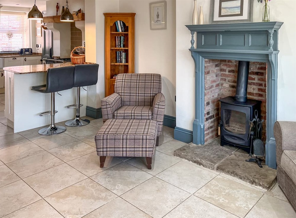 Living area at Old Masters Cottage in Leven, North Humberside