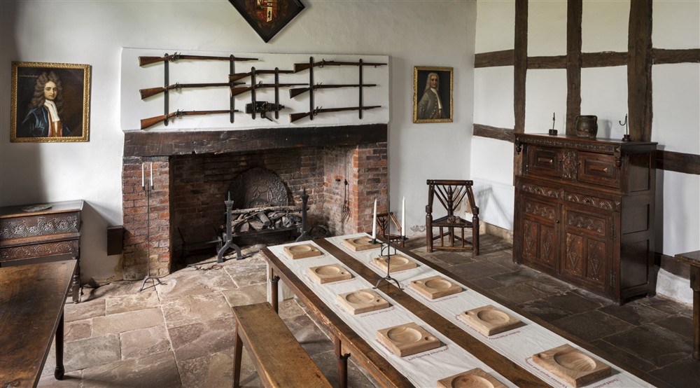 The Great Hall at Old Mill Cottage in Bringsty, Herefordshire