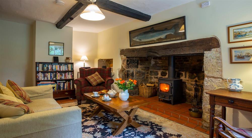 The sitting room at Old Mill Cottage in Bringsty, Herefordshire