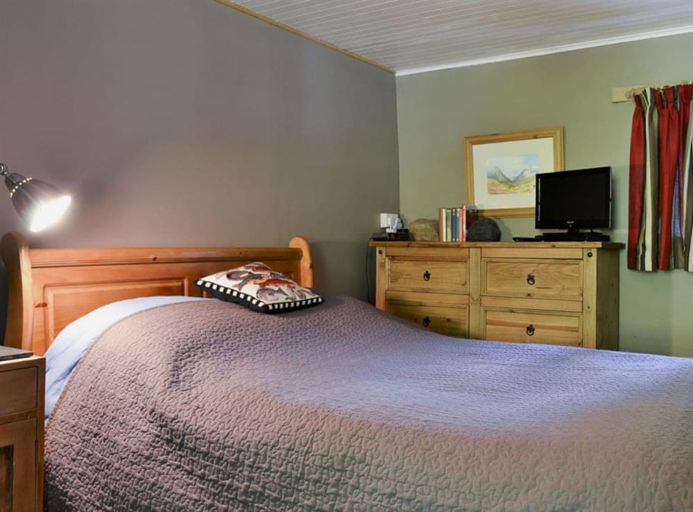 Comfortable double bedroom at Old Mill Cottage in Duror, near Appin, Highlands, Argyll