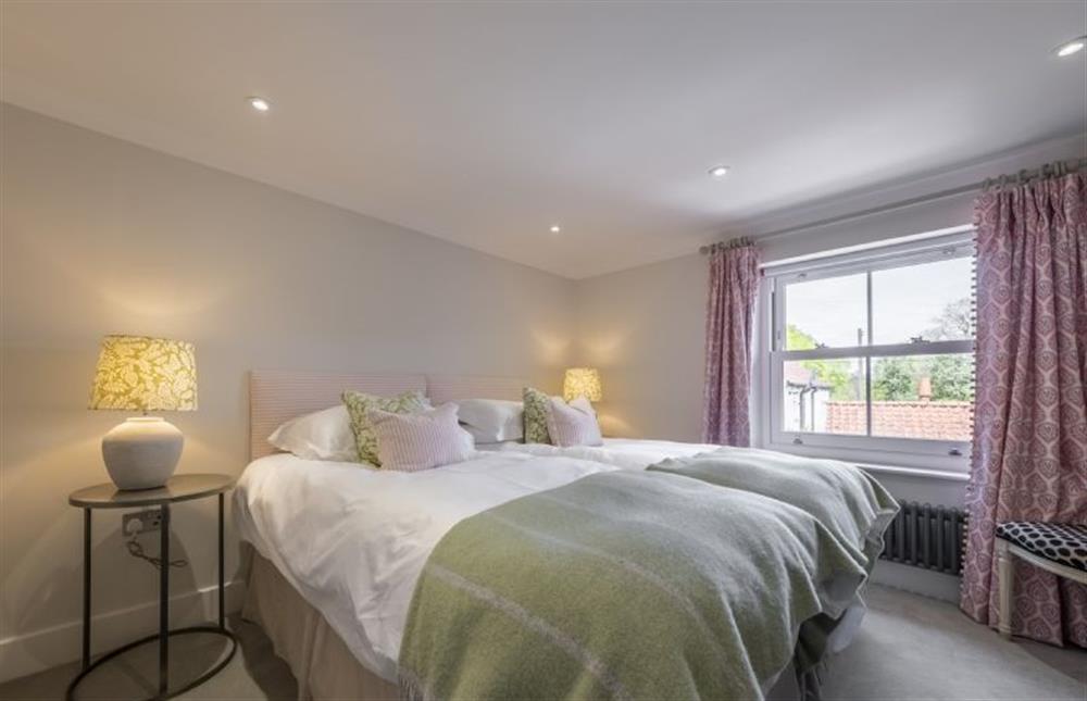 Bedroom three with super-king or twin beds at Old Mill House, Brancaster near Kings Lynn