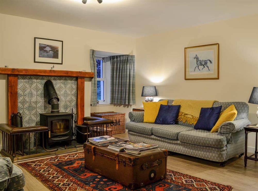 Living room at Old Milton Cottage in Bridge of Cally, near Blairgowrie, Perthshire