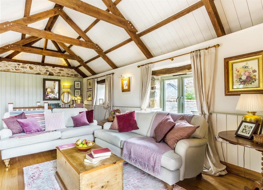 Beautiful living space at Old Pear Tree Barn in Cubert