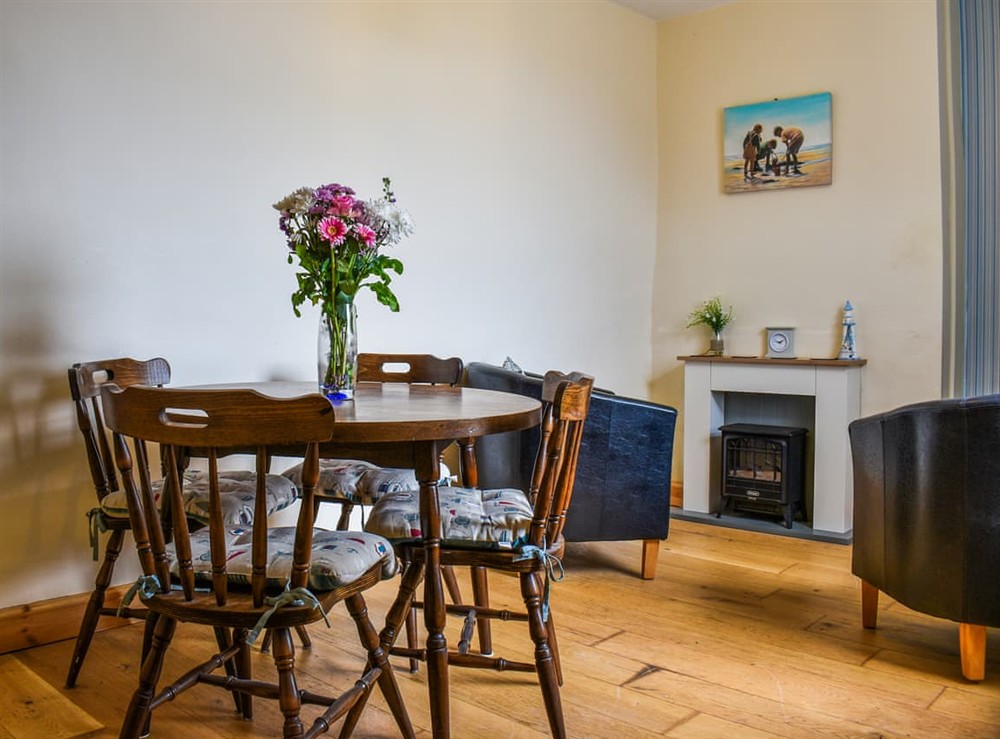Dining Area at Old Port Cottage in Port Mulgrave, near Whitby, North Yorkshire