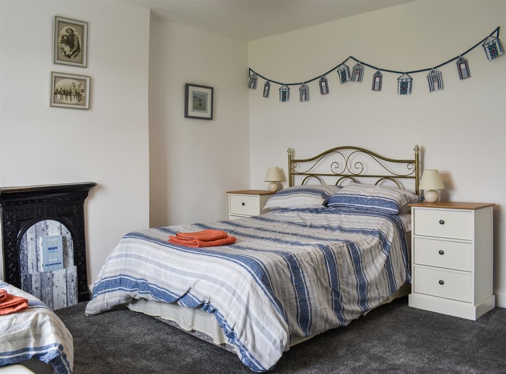 Double bedroom at Old Port Cottage in Port Mulgrave, near Whitby, North Yorkshire