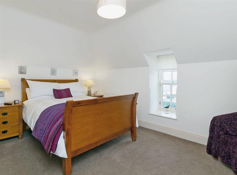 Stylish double bedroom at Old Port Store in Stairhaven, near Newton Stewart, Wigtownshire