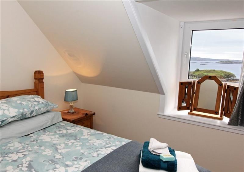 One of the bedrooms at Old Post Office, Drinishader near Tarbert