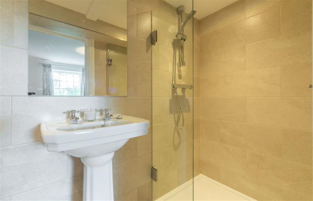 Ground floor: Bedroom two en-suite shower room at Old Posting, Brancaster Staithe near Kings Lynn