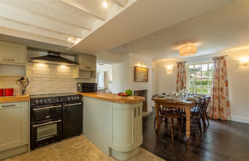 Ground floor: Kitchen and dining area at Old Posting, Brancaster Staithe near Kings Lynn