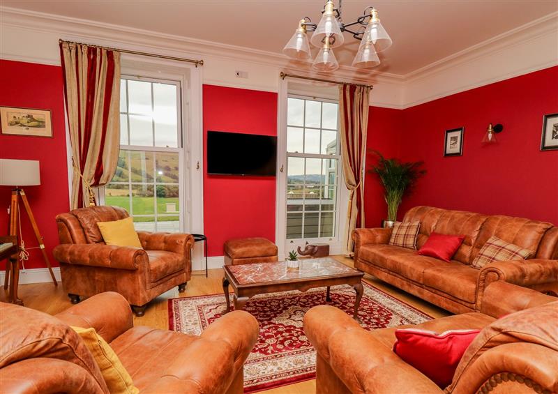 This is the living room at Old Rectory House, Aberhafesp near Caersws