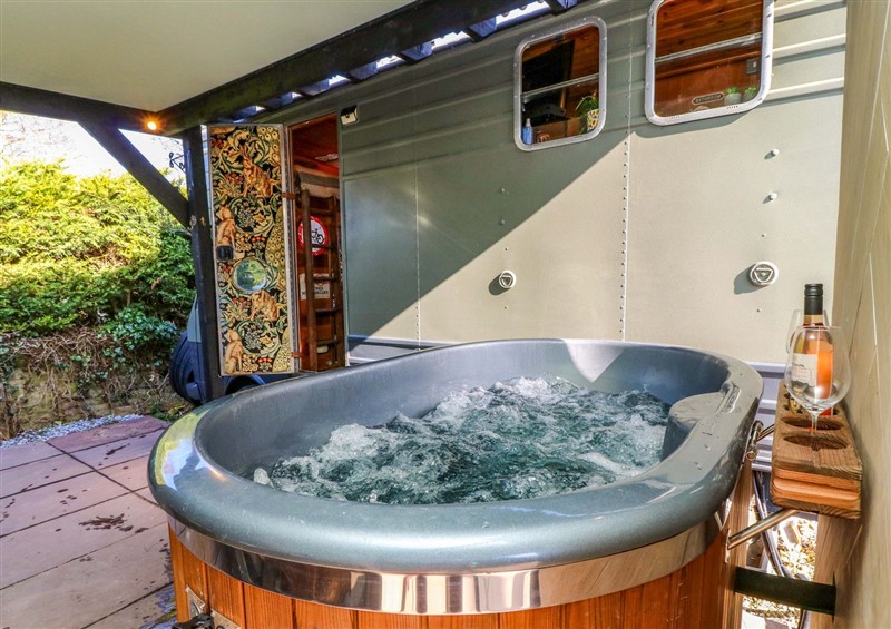 There is a hot tub at Old Rosie, North Witham near Colsterworth
