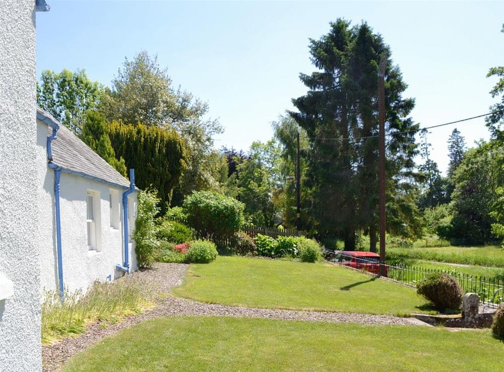 Extensive gardens at Old School Cottage in Kettins, near Blairgowrie, Perthshire