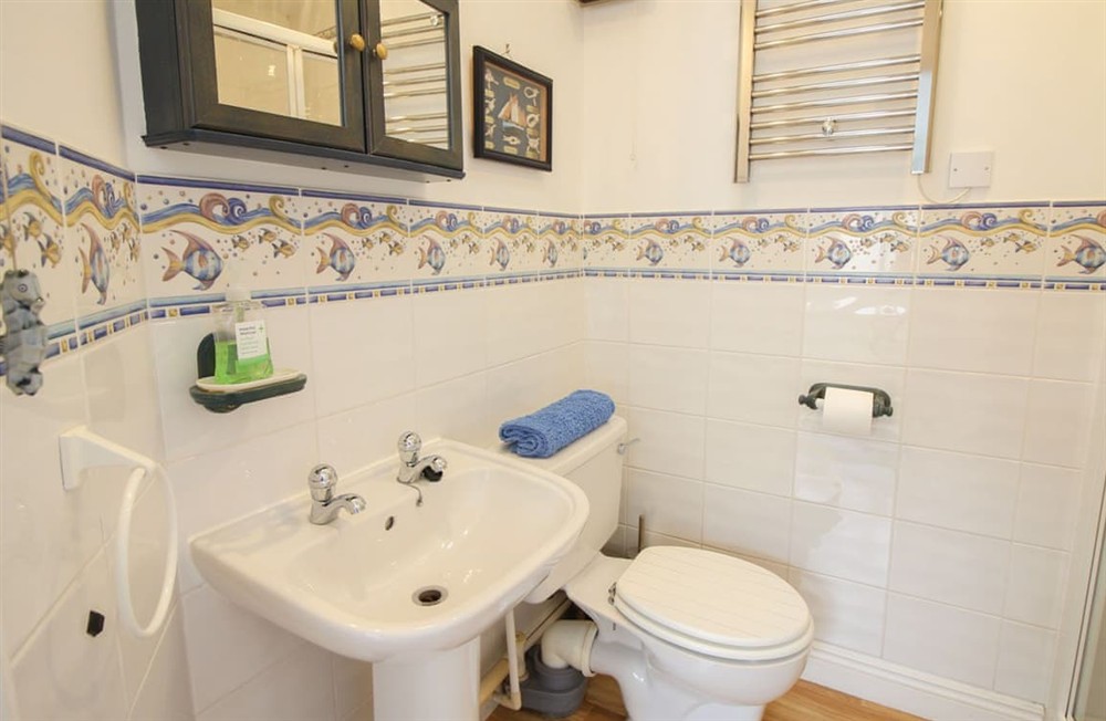 Bathroom at Old School House in Gerrans near Portscatho, Cornwall