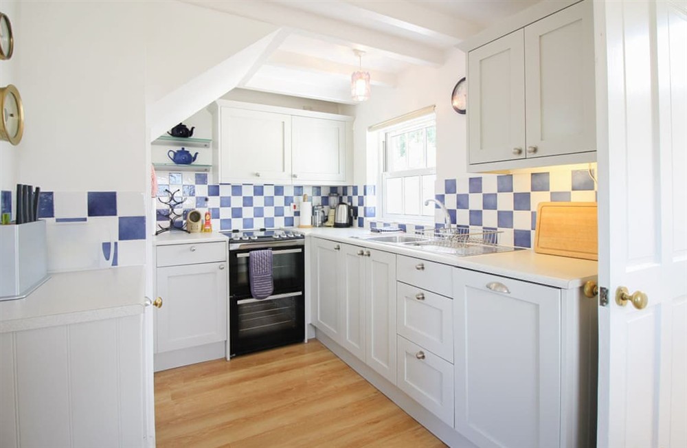 Kitchen area at Old School House in Gerrans near Portscatho, Cornwall