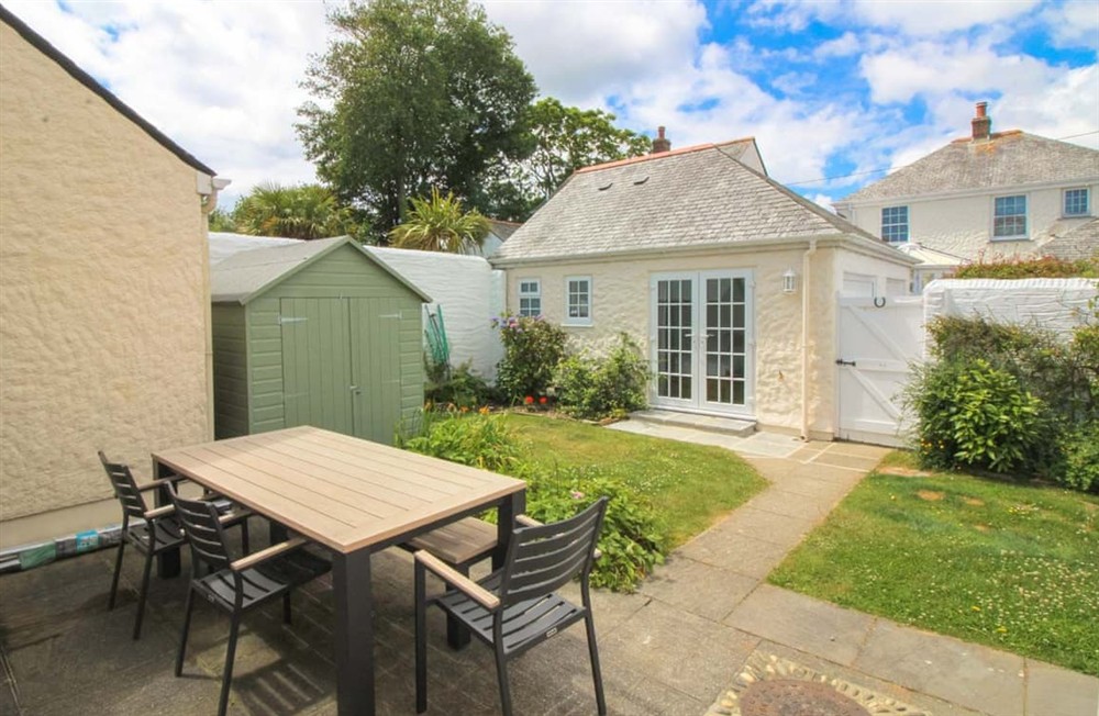 Outdoor area at Old School House in Gerrans near Portscatho, Cornwall
