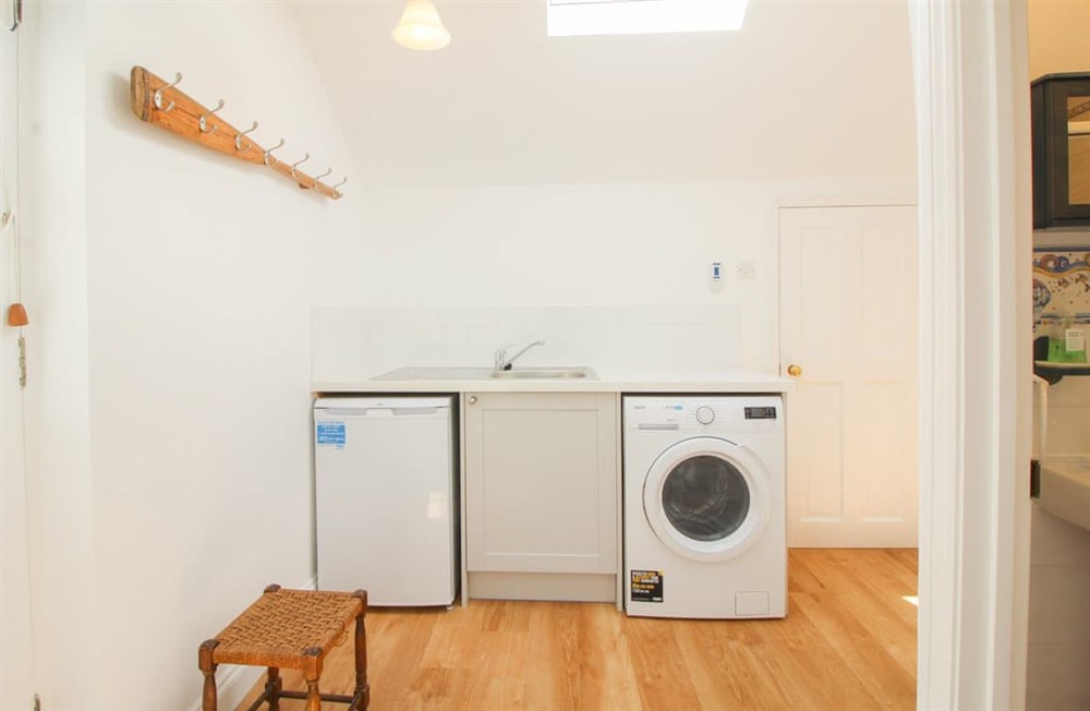 Utility room at Old School House in Gerrans near Portscatho, Cornwall