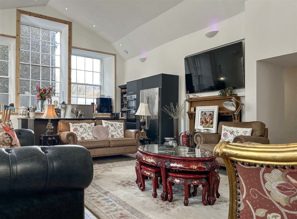 Living area at Old School House in Peebles, Peebleshire