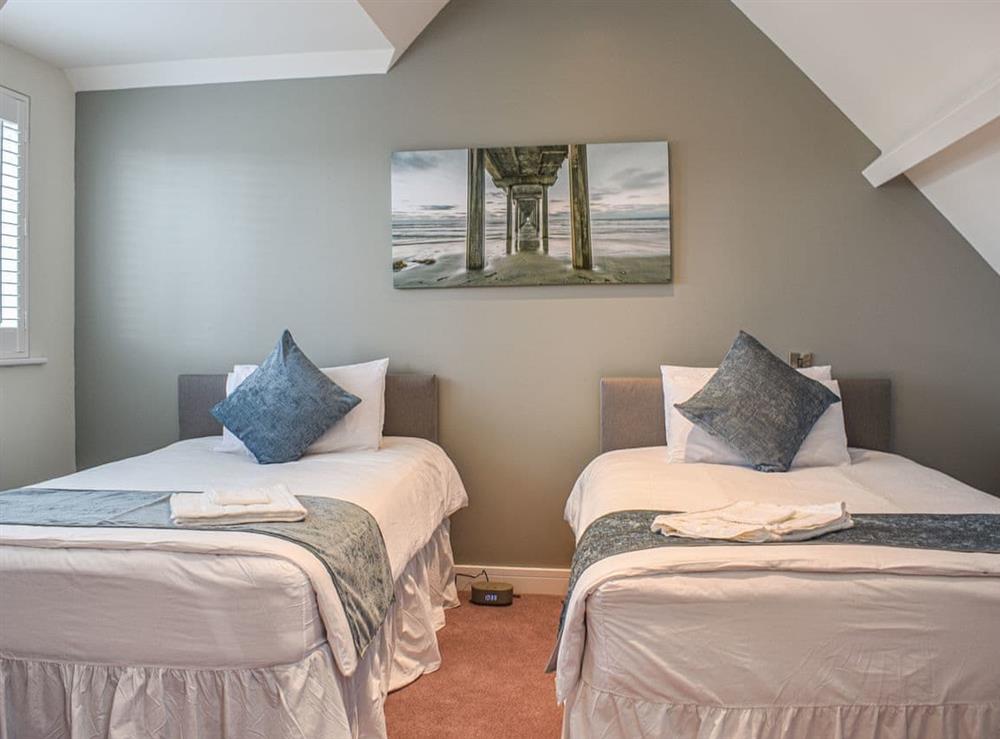 Twin bedroom at Old School Mews in Shanklin, Isle of Wight