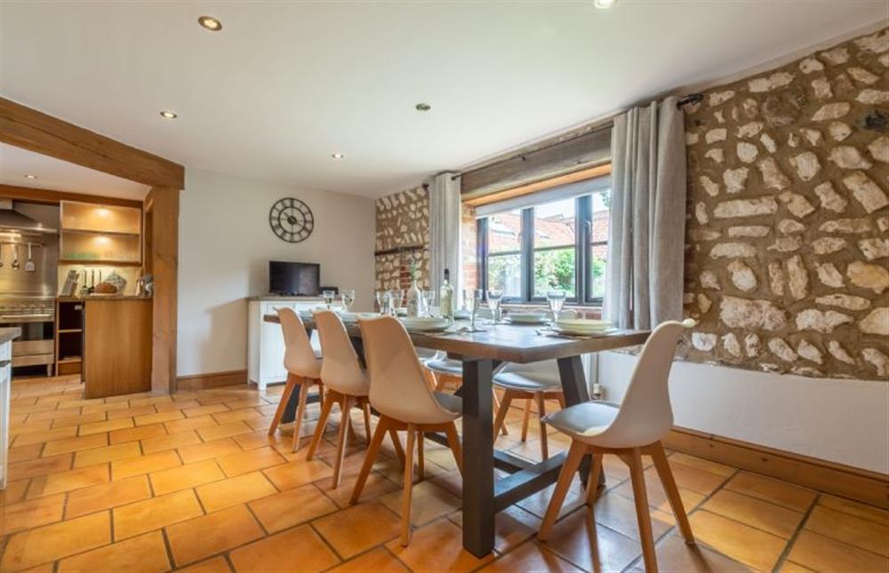 Ground floor: Dining room through to the kitchen at Old Smithy, Titchwell near Kings Lynn