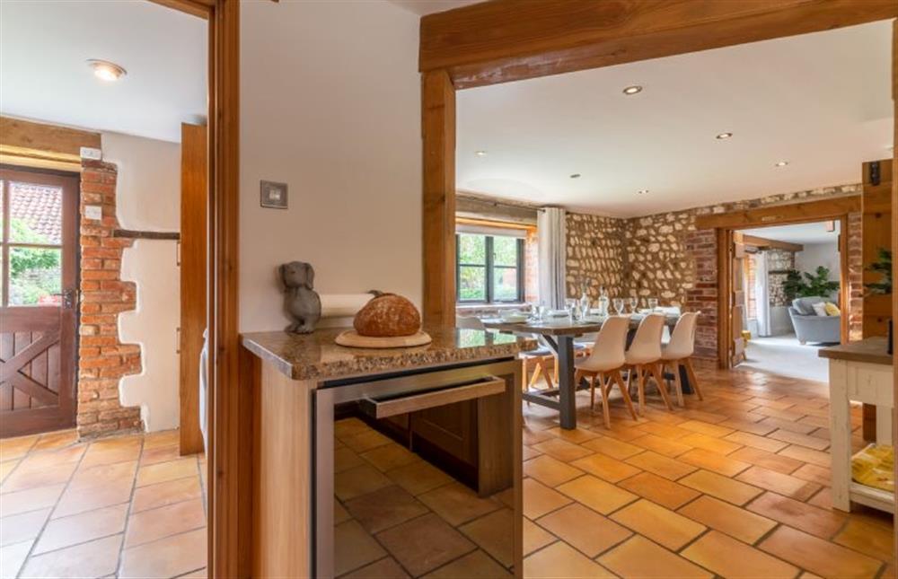 Ground floor: Showing the dining area and utility from the kitchen at Old Smithy, Titchwell near Kings Lynn