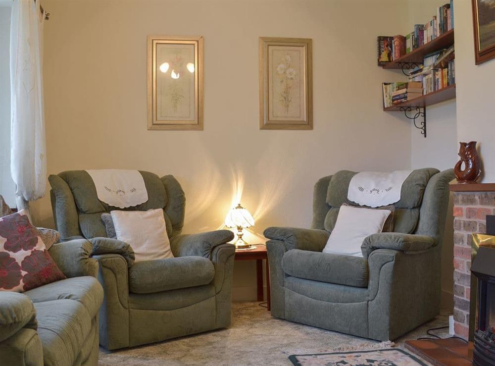 Cosy living room at Old South Cleeve in Churchinford, near Taunton, Somerset