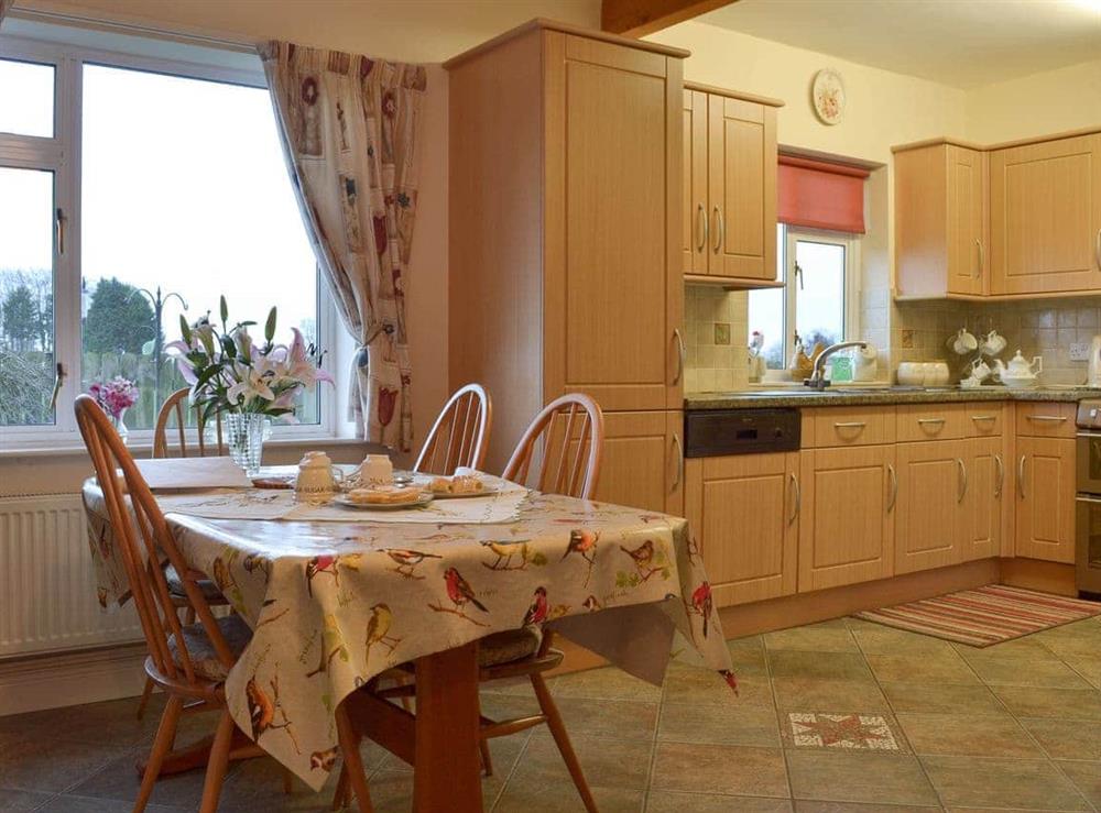 Kitchen and dining area at Old South Cleeve in Churchinford, near Taunton, Somerset