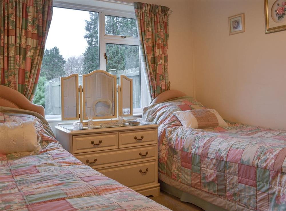 Twin bedroom at Old South Cleeve in Churchinford, near Taunton, Somerset