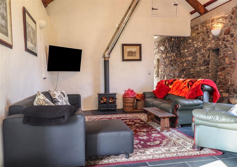 The living area at Old Spot Cottage, Trefasser near Goodwick