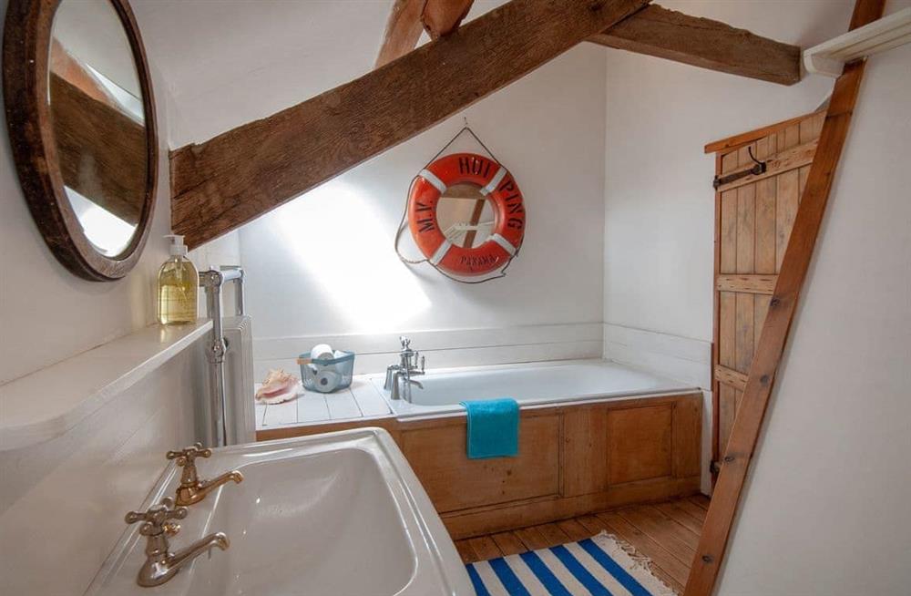 The bathroom at Old Stable Cottage in Carew, Pembrokeshire, Dyfed
