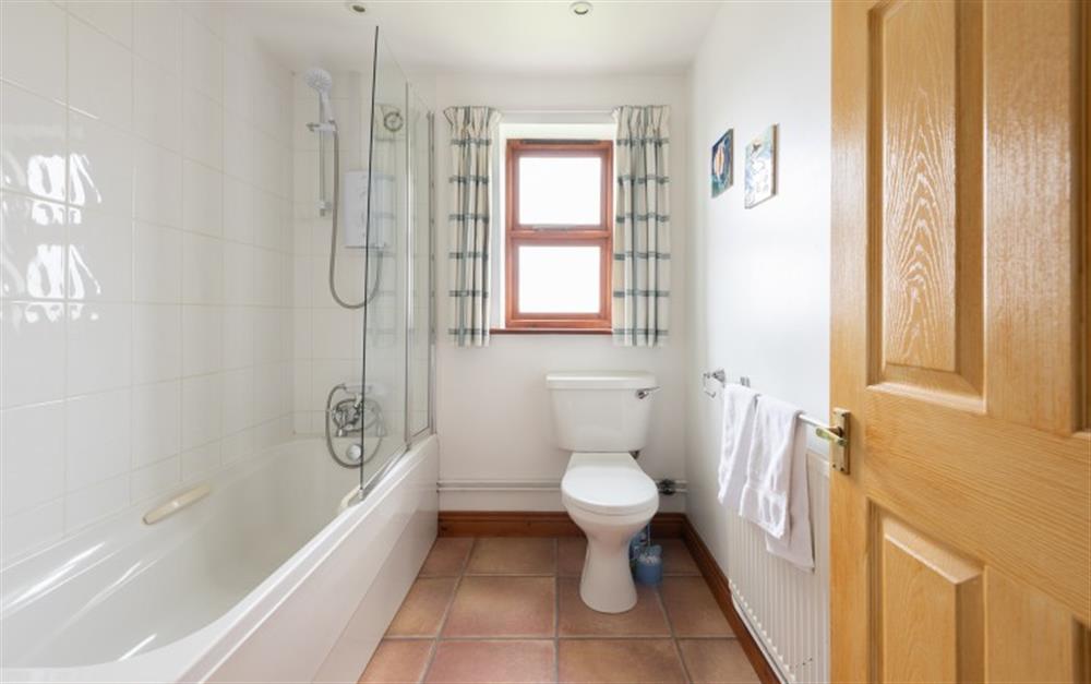 This is the bathroom at Old Stable Cottage in Seaton