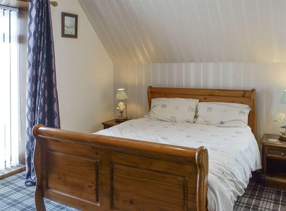 Peaceful double bedroom at Old Stable Cottage in Uplawmoor, near Barrhead, Lanarkshire