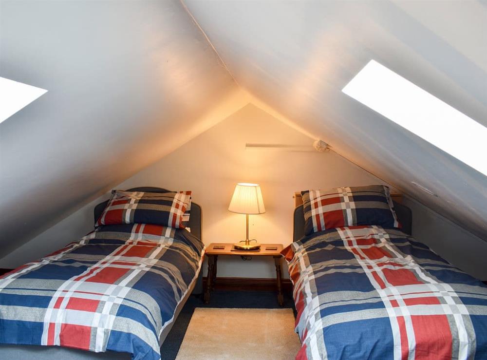 Twin bedroom at Old Stables Cottage in Escomb, near Bishop Auckland, Durham