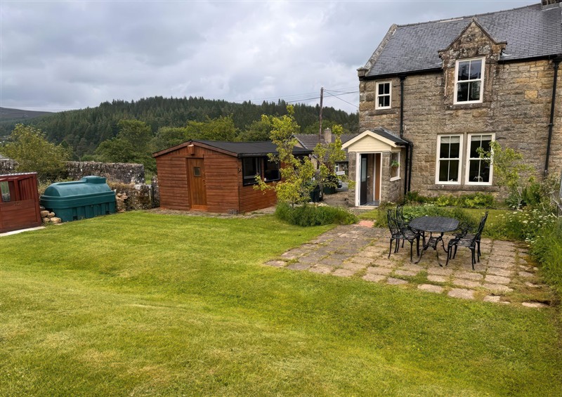 The garden at Old Station Cottage, Kielder