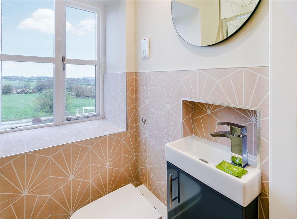 Shower room at Old Tannery in Thurstonland, near Holmfirth, West Yorkshire