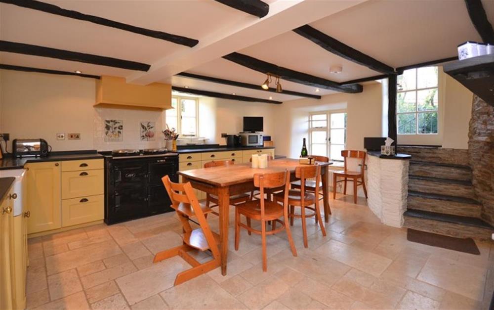 A perfect country kitchen! at Old Thatch in Torcross