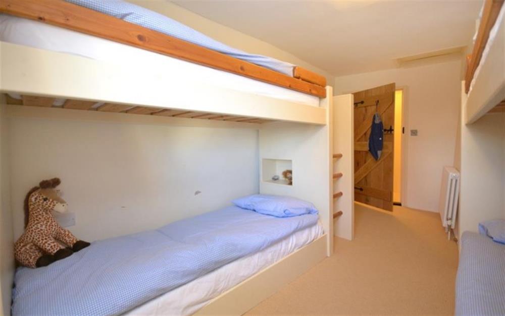 The bunk bedroom. Please note that only two beds will be made up unless agreed otherwise. at Old Thatch in Torcross
