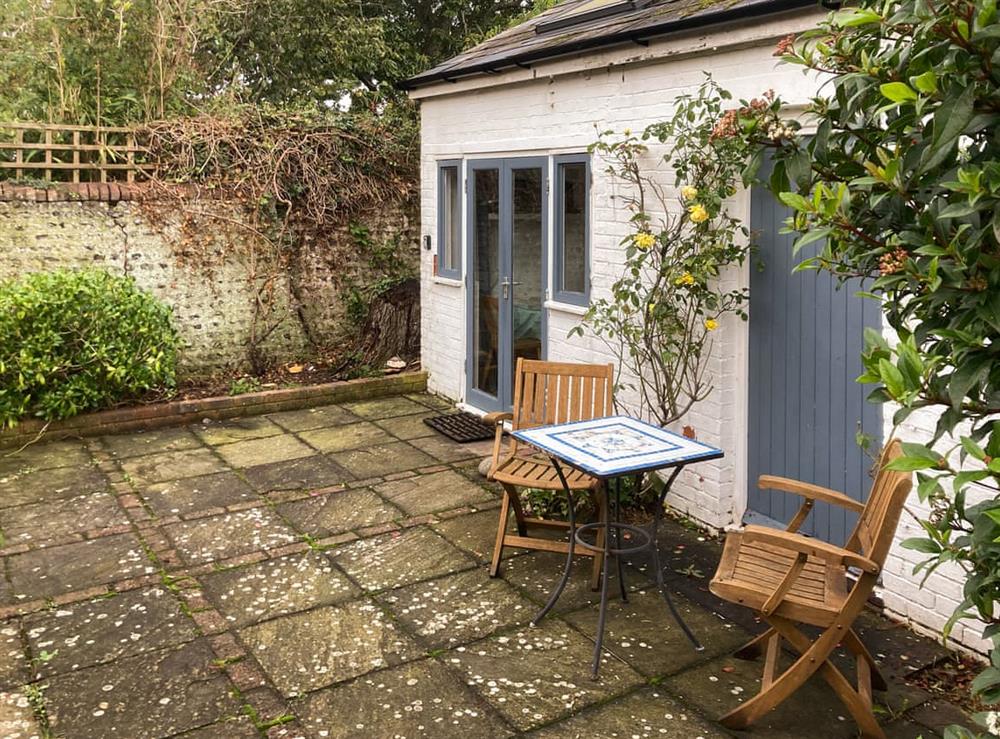 Patio at Old Tile Studio Annex in Upper Beeding, Steyning, West Sussex