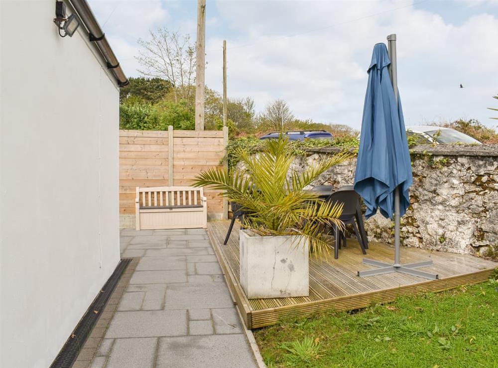 Patio at Old Unity in Little Beside, near Redruth, Cornwall