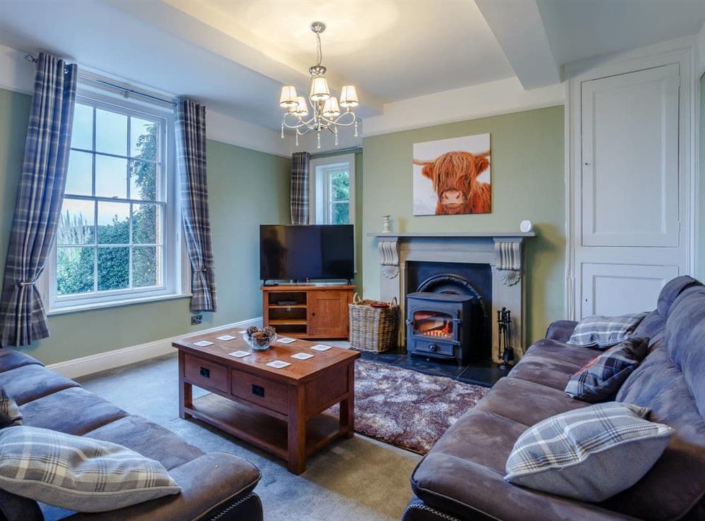 Living room at Old Upper Gwestydd in Newtown, Powy, Powys