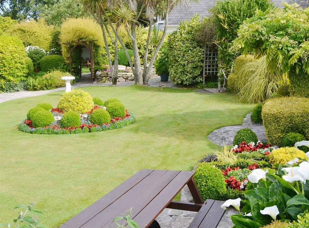 Garden at Old Willy’s Cottage in Crantock, Nr Newquay, Cornwall., Great Britain