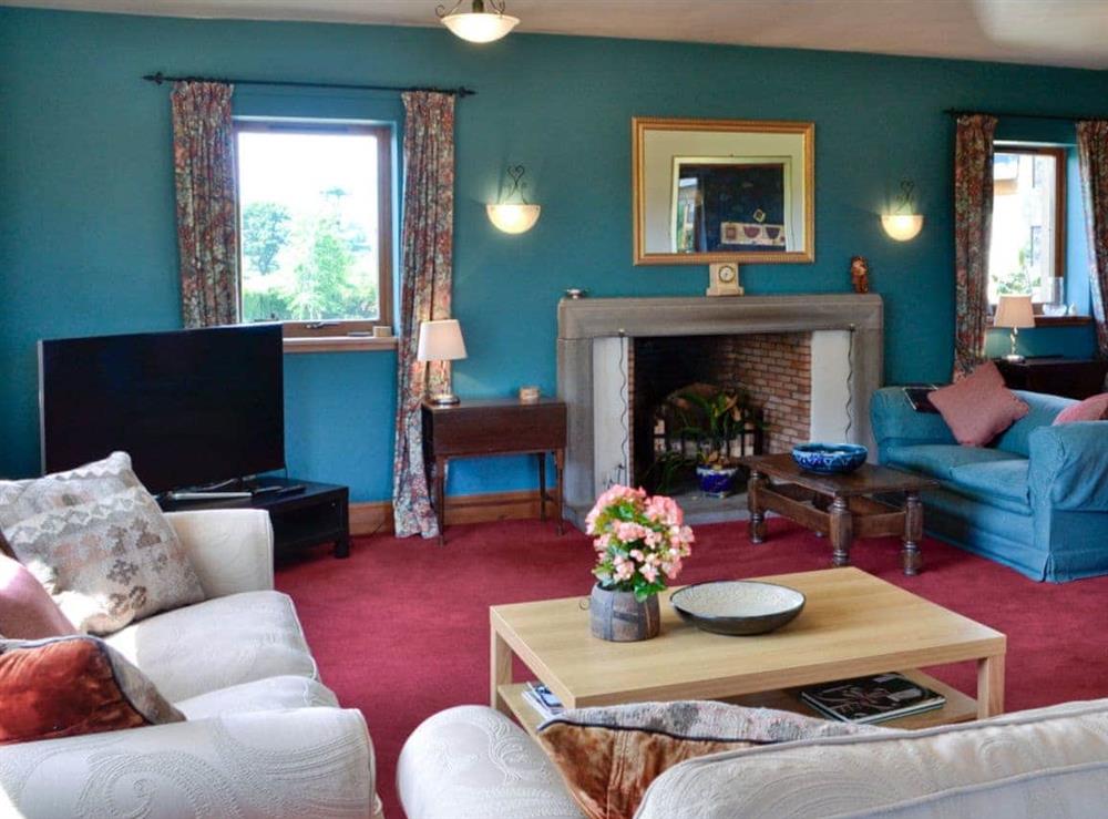 Living room at Oldfield in Westruther, near Lauder., The Scottish Borders