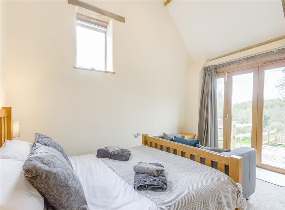 Master bedroom at Olive Barn in Rackenford, near Tiverton, Devon
