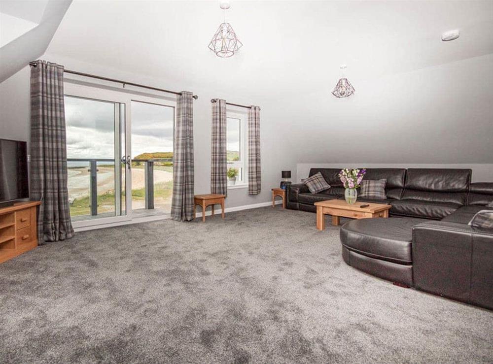 Living room at On the Beach in Balintore, near Tain, Ross-Shire