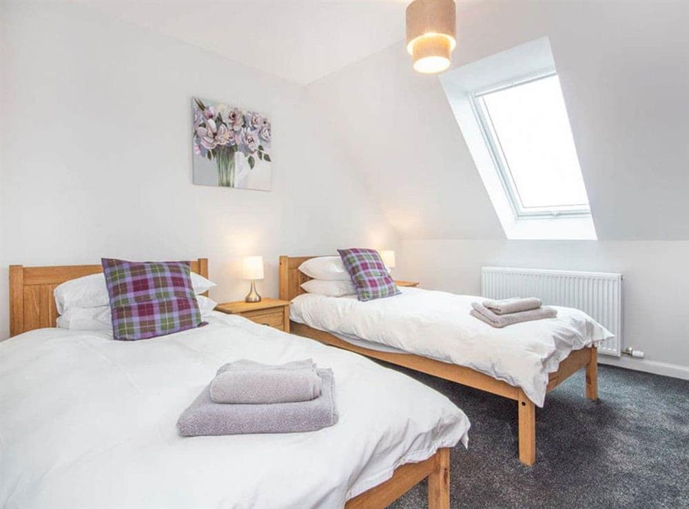 Twin bedroom at On the Beach in Balintore, near Tain, Ross-Shire